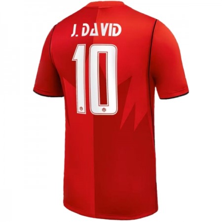 Maillot Foot Canada J. David 10 Domicile Coupe du Monde 2026 Maillot Foot Canada J. David 10 Domicile Coupe du Monde 2026