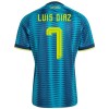 Maillot Foot Colombie Luis Diaz 7 Exterieur Coupe du Monde 2026