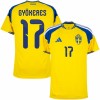 Maillot Foot Suède Gyokeres 17 Domicile Coupe du Monde 2026 Maillot Foot Suède Gyokeres 17 Domicile Coupe du Monde 2026