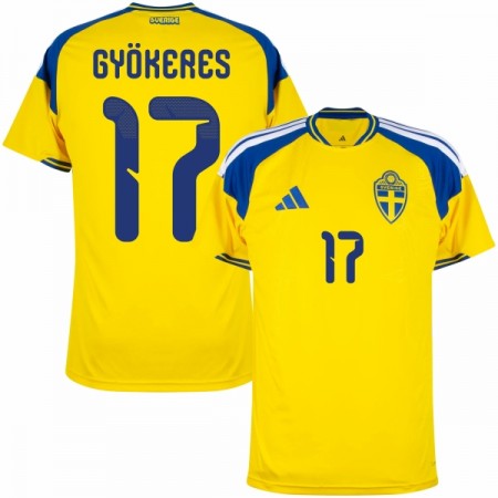 Maillot Foot Suède Gyokeres 17 Domicile Coupe du Monde 2026 Maillot Foot Suède Gyokeres 17 Domicile Coupe du Monde 2026