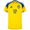Maillot Foot Suède Gyokeres 17 Domicile Coupe du Monde 2026