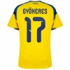 Maillot Foot Suède Gyokeres 17 Domicile Coupe du Monde 2026