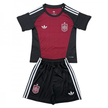 Tenue Enfant Espagne Gardien Coupe du Monde 2026 Rouge (+ Short) Tenue Enfant Espagne Gardien Coupe du Monde 2026 Rouge (+ Short)