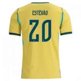 Maillot Foot Brésil Estevao 20 Domicile Coupe du Monde 2026