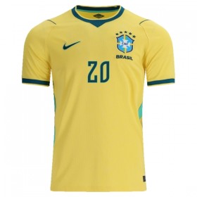 Maillot Foot Brésil Estevao 20 Domicile Coupe du Monde 2026