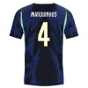 Maillot Foot Brésil Marquinhos 4 Exterieur Coupe du Monde 2026