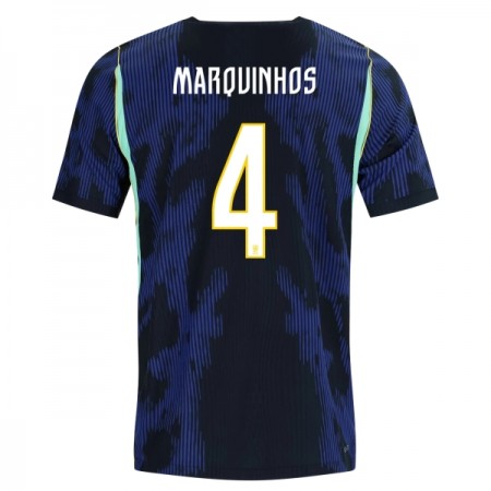 Maillot Foot Brésil Marquinhos 4 Exterieur Coupe du Monde 2026