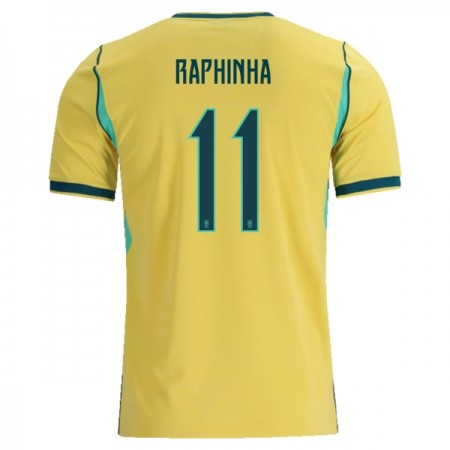 Maillot Foot Brésil Raphinha 11 Domicile Coupe du Monde 2026