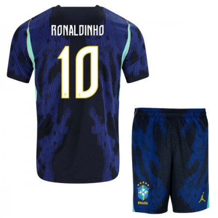 Tenue Enfant Brésil Ronaldinho 10 Exterieur Coupe du Monde 2026 (+ Short)