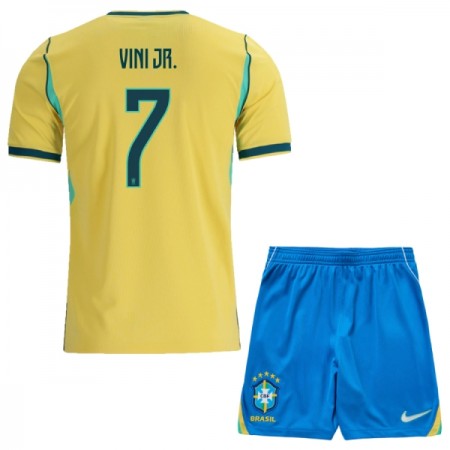 Tenue Enfant Brésil Vini JR. 7 Domicile Coupe du Monde 2026 (+ Short)