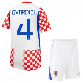 Tenue Enfant Croatie Gvardiol 4 Domicile Coupe du Monde 2026 (+ Short)