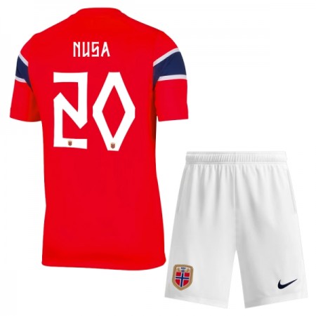 Tenue Enfant Norvège Nusa 20 Domicile Coupe du Monde 2026 (+ Short)
