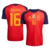 Maillot Foot Espagne 2 Stars Rodrigo 16 Domicile Coupe du Monde 2026 Maillot Foot Espagne 2 Stars Rodrigo 16 Domicile Coupe du Monde 2026