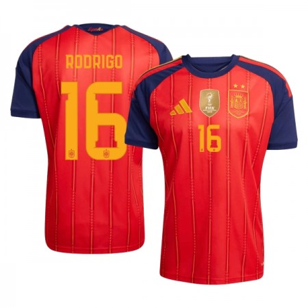Maillot Foot Espagne 2 Stars Rodrigo 16 Domicile Coupe du Monde 2026 Maillot Foot Espagne 2 Stars Rodrigo 16 Domicile Coupe du Monde 2026