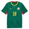 Maillot Foot Sénégal Sarr 18 Exterieur Coupe du Monde 2026