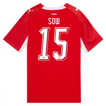 Maillot Foot Suisse Djibril Sow 15 Domicile Coupe du Monde 2026 Maillot Foot Suisse Djibril Sow 15 Domicile Coupe du Monde 2026