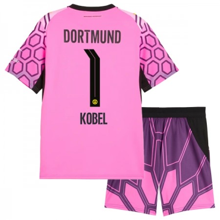 Tenue Enfant Borussia Dortmund Kobel 1 Gardien Exterieur Rose 2026-27 (+ Short) Tenue Enfant Borussia Dortmund Kobel 1 Gardien Exterieur Rose 2026-27 (+ Short)
