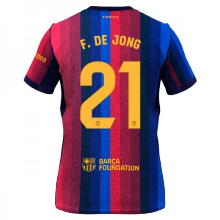 Maillot Foot FC Barcelone Frenkie de Jong 21 Domicile 2026-27 Maillot Foot FC Barcelone Frenkie de Jong 21 Domicile 2026-27