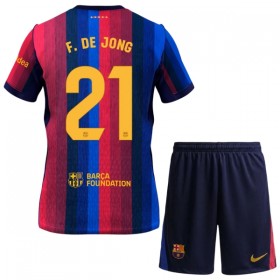 Tenue Enfant FC Barcelone Frenkie de Jong 21 Domicile 2026-27 (+ Short)