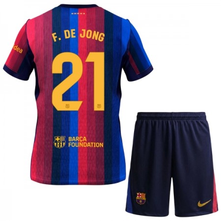 Tenue Enfant FC Barcelone Frenkie de Jong 21 Domicile 2026-27 (+ Short) Tenue Enfant FC Barcelone Frenkie de Jong 21 Domicile 2026-27 (+ Short)