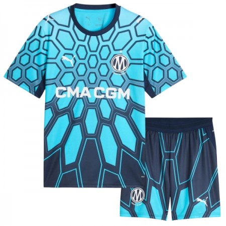 Tenue Enfant Olympique de Marseille Exterieur Bleue 2026-27 (+ Short) Tenue Enfant Olympique de Marseille Exterieur Bleue 2026-27 (+ Short)
