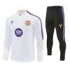 Barcelone Sweat d'Entraînement Quart-Zip Blanche 2026-27