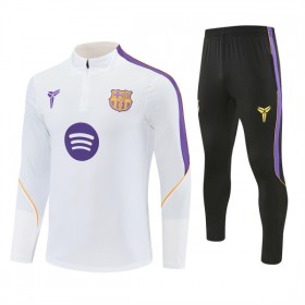 Barcelone Sweat d'Entraînement Quart-Zip Blanche 2026-27