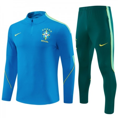 Brésil Sweat d'Entraînement Quart-Zip Bleue 2026-27