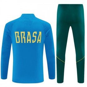 Brésil Sweat d'Entraînement Quart-Zip Bleue 2026-27