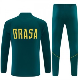 Brésil Sweat d'Entraînement Quart-Zip Verte 2026-27