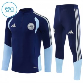 Enfant Ajax Amsterdam Sweat d'Entraînement Quart-Zip Bleue 2026-27