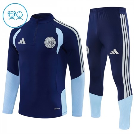 Enfant Ajax Amsterdam Sweat d'Entraînement Quart-Zip Bleue 2026-27 Enfant Ajax Amsterdam Sweat d'Entraînement Quart-Zip Bleue 2026-27