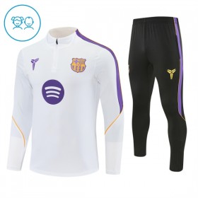 Enfant Barcelone Sweat d'Entraînement Quart-Zip Blanche 2026-27