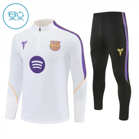 Enfant Barcelone Sweat d'Entraînement Quart-Zip Blanche 2026-27