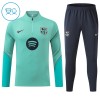 Enfant Barcelone Sweat d'Entraînement Quart-Zip Verte 2026-27