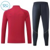 Enfant FC Barcelone Sweat d'Entraînement Quart-Zip Rouge 2026-27