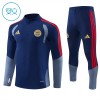Enfant FC Bayern Munich Sweat d'Entraînement Quart-Zip Bleue 2026-27 Enfant FC Bayern Munich Sweat d'Entraînement Quart-Zip Bleue 2026-27