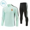 Enfant France Sweat d'Entraînement Quart-Zip Blanche 2026-27
