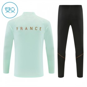 Enfant France Sweat d'Entraînement Quart-Zip Blanche 2026-27