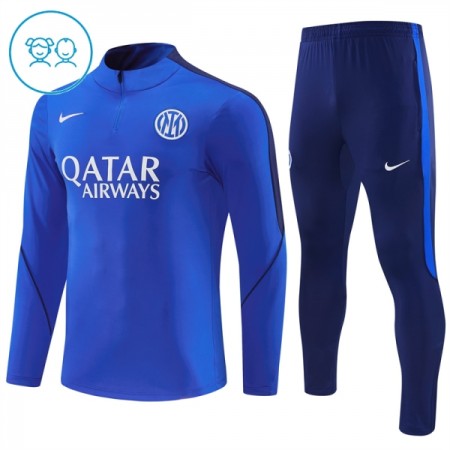 Enfant Inter Milan Sweat d'Entraînement Quart-Zip Bleue 2026-27 Enfant Inter Milan Sweat d'Entraînement Quart-Zip Bleue 2026-27