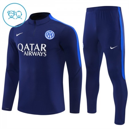 Enfant Inter Milan Sweat d'Entraînement Quart-Zip Bleue 2026-27 Enfant Inter Milan Sweat d'Entraînement Quart-Zip Bleue 2026-27