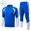 Enfant Juventus Sweat d'Entraînement Quart-Zip Bleue 2026-27 Enfant Juventus Sweat d'Entraînement Quart-Zip Bleue 2026-27