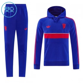 Enfant Manchester United Hoodie Sweat d'Entraînement Bleue 2026-27