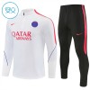 Enfant Paris Saint Germain Sweat d'Entraînement Quart-Zip Blanche 2026-27 Enfant Paris Saint Germain Sweat d'Entraînement Quart-Zip Blanche 2026-27