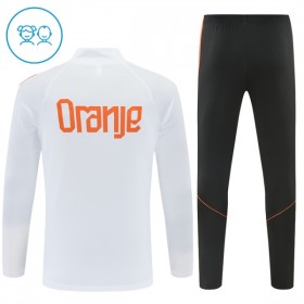Enfant Pays-Bas Sweat d'Entraînement Quart-Zip Blanche 2026-27