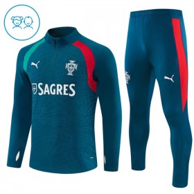 Enfant Portugal Sweat d'Entraînement Quart-Zip Bleue 2026-27