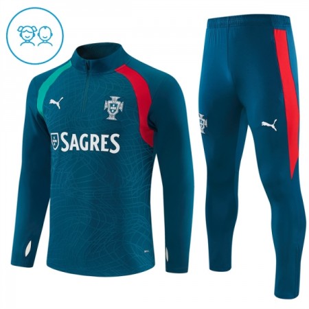 Enfant Portugal Sweat d'Entraînement Quart-Zip Bleue 2026-27