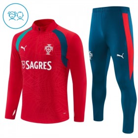 Enfant Portugal Sweat d'Entraînement Quart-Zip Rouge 2026-27