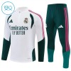 Enfant Real Madrid Sweat d'Entraînement Quart-Zip Blanche 2026-27