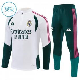 Enfant Real Madrid Sweat d'Entraînement Quart-Zip Blanche 2026-27